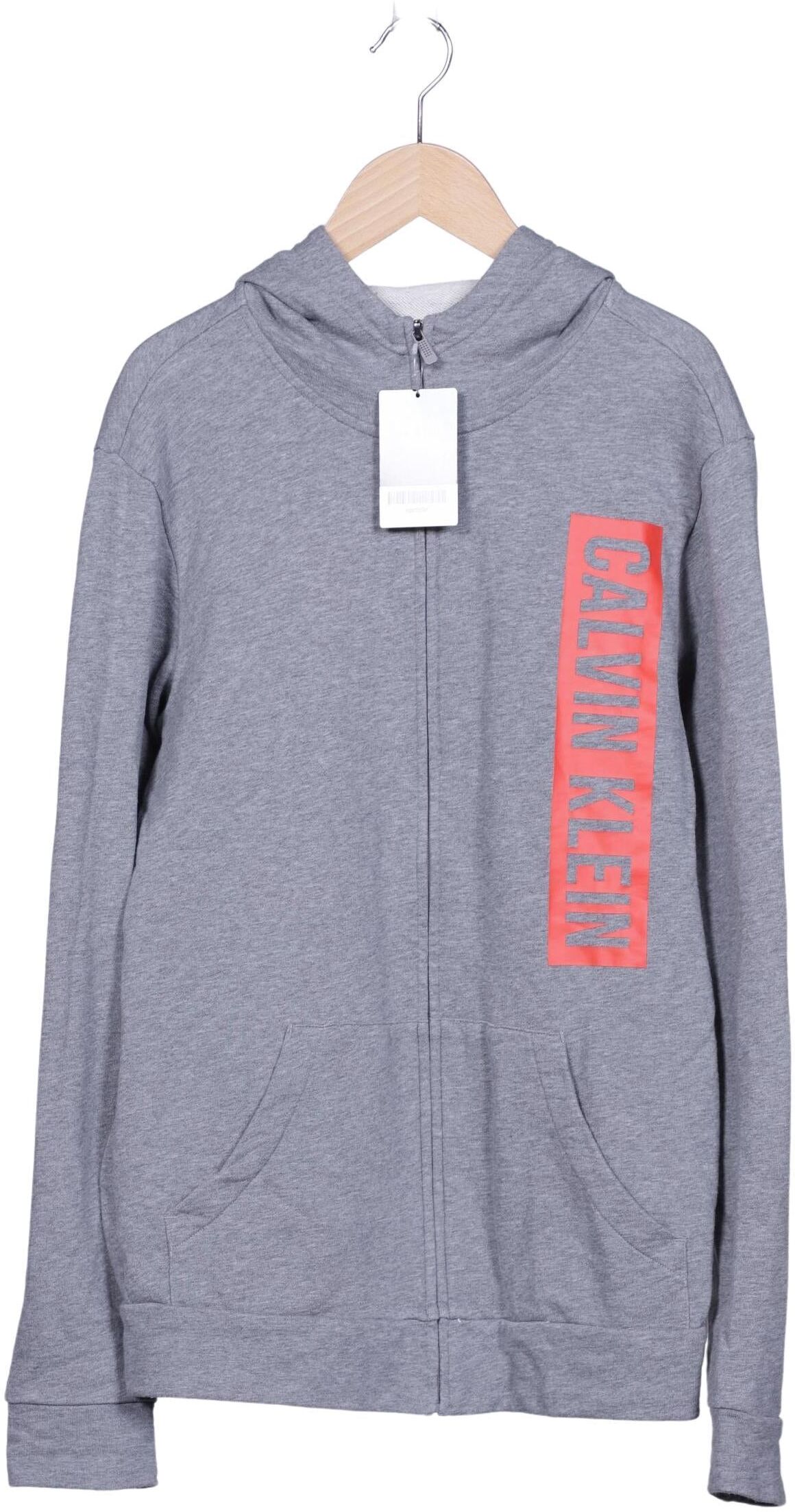 Calvin Klein Herren Kapuzenpullover, Grau, Gr. S, Baumwolle - Second Hand