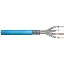 Digitus Installation cable cat.6A S/FTP Eca solid wire AWG 23/1 LSOH 50m blue foiled (S/FTP, CAT6a, 50 m), Netzwerkkabel