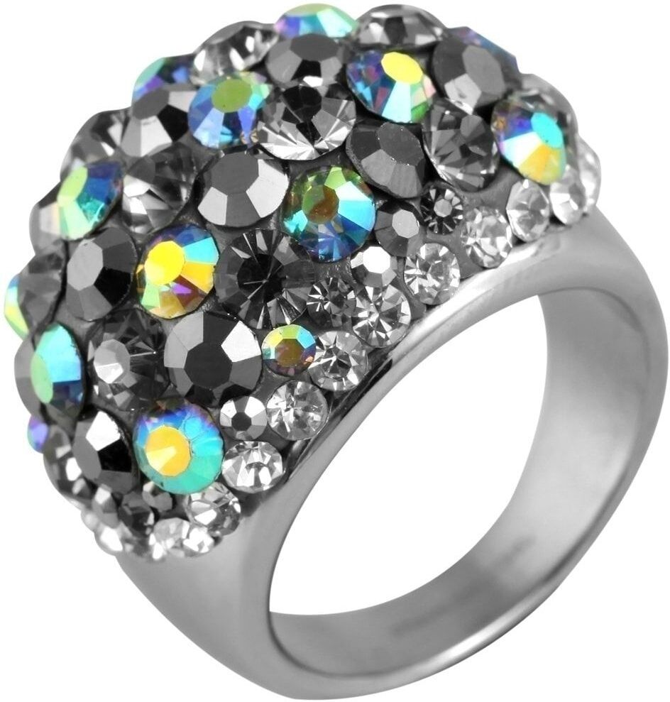 Fingerring AKZENT "Antonella, langlebig" Gr. 60, schwarz, Fingerringe, Damen, 60, Edelstahl, Fingerring
