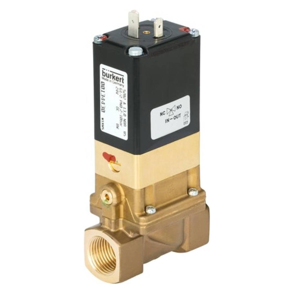 Bürkert 2/2-Wege-Magnetventil, vorgesteuert mit mediengetrenntem Pilotventil (Diverse) (134459)