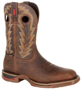 "Rocky Long Range 12"" CT EH WP - Mens 10 Brown Boot Medium"