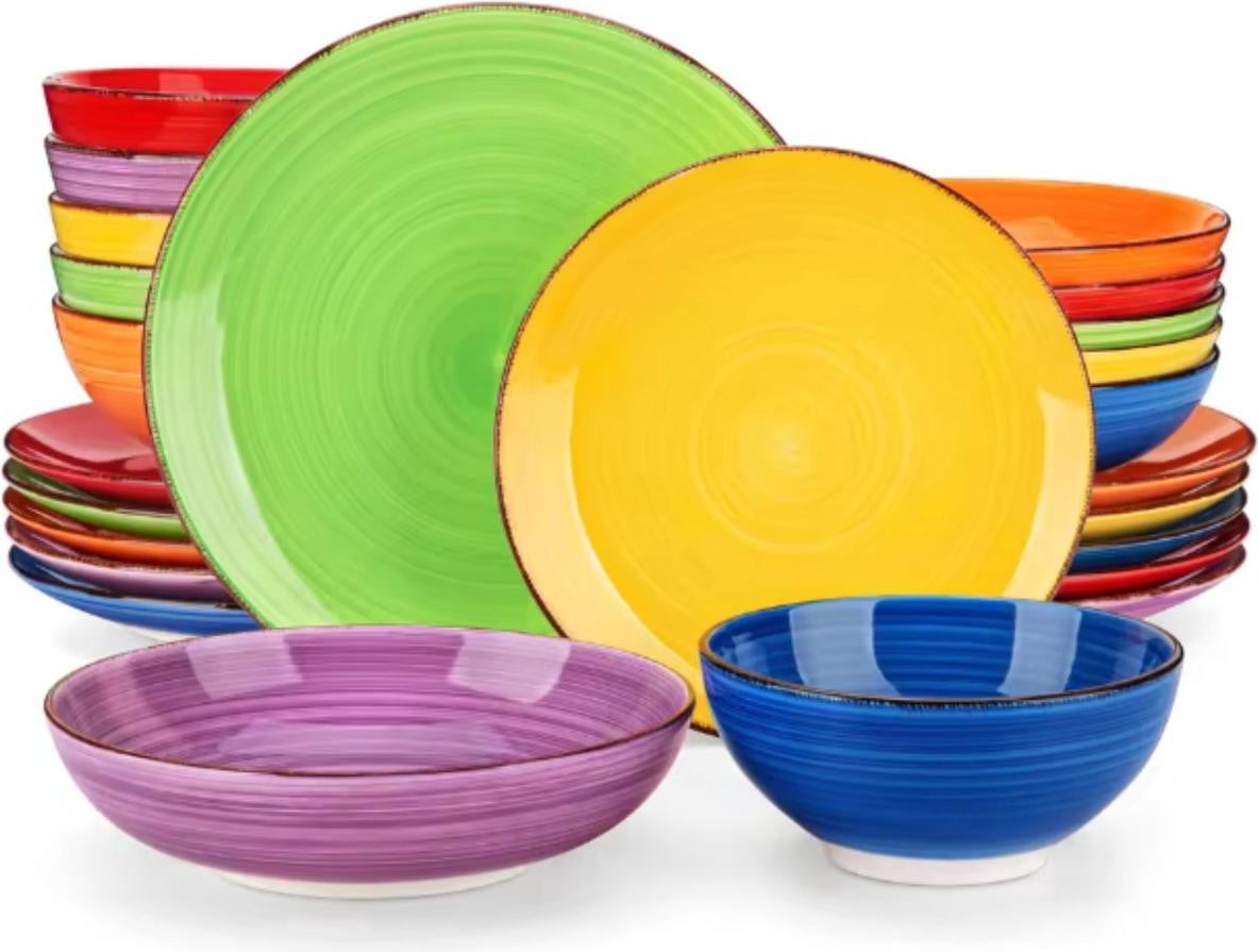 Happyment 24-delig diner servies voor 6 personen