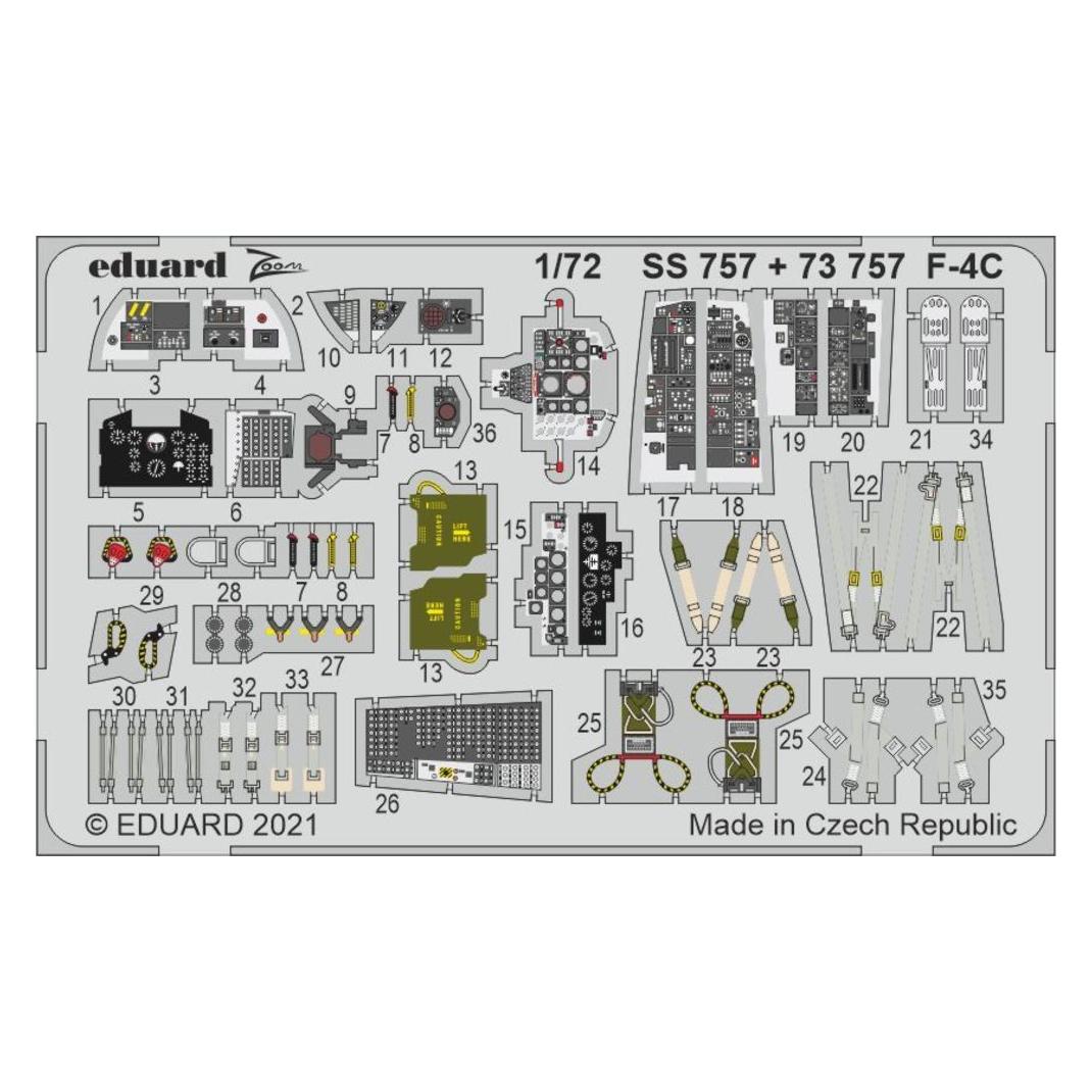 Eduard F-4C, for FINE MOLDS (SS757)