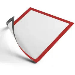 Durable 4869 03 Info-Rahmen DURAFRAME® MAGNETIC - A4, 236 x 323 mm, rot, 5er Pack