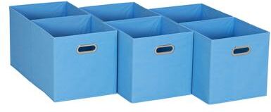 Household Essentials Open Fabric Cube Storage Bins, Set of 6