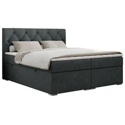 BOXBETT ALDA 160/200 Dunkelgrau Struktur - H3