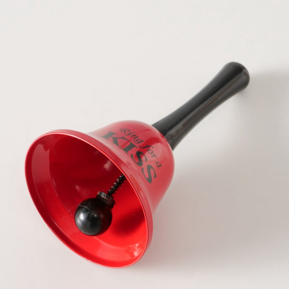 Boltze Ring for a Kiss Tafelbel - Rood/Zwart - B: 13,5 cm, D: 7,5 cm - Metaal