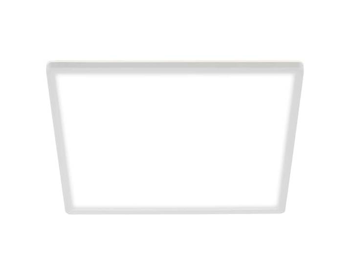 BRILONER - Plafonnier LED au design ultra mince en blanc\, Luminaire Plafonnier carré 18W avec rétroéclairage indirect\, Plafonnier Chambre\, Plafonnier Salon\, Lampe Chambre\, Lampe Cuisine