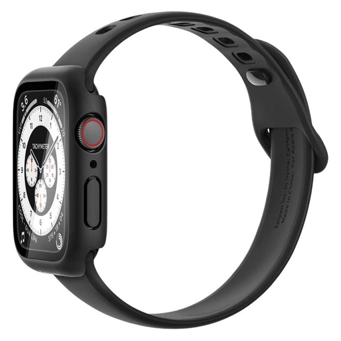 Spigen - Thin Fit 360 (ACS11592) - Apple Watch SE 3 / SE 2 / SE / 6 / 5 / 4 (44 mm) - Schwarz (ACS11592)
