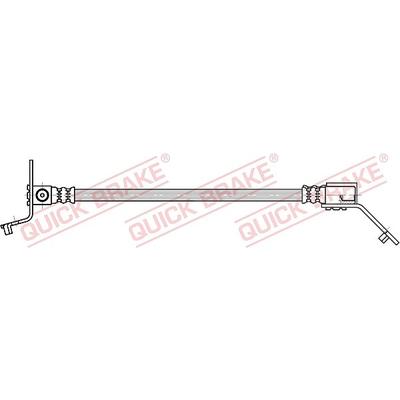 Quick Brake Bremsschlauch hinten rechts [Hersteller-Nr. 25.007] für Ford