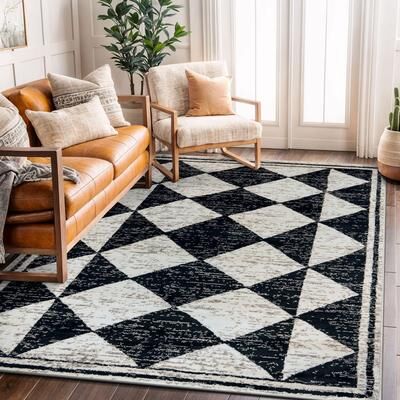 World Rug Gallery Geometric Bohemian Area Rug