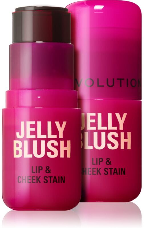 Revolution Jelly Blush Blush Stick für Unterwegs für Lippen und Wangen Farbton Cherry Red 5.5 g