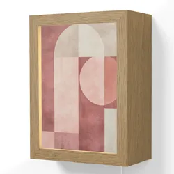 WANDLEUCHTE Figuren - Abstrakt - Rosa 15x20 cm Wandlampe