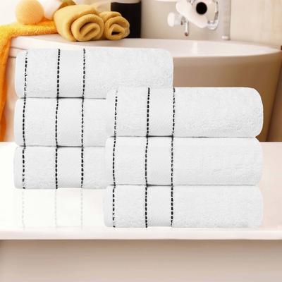 Superior Niles Cotton Ultra-Plush Absorbent Hand Towels, Set of 6