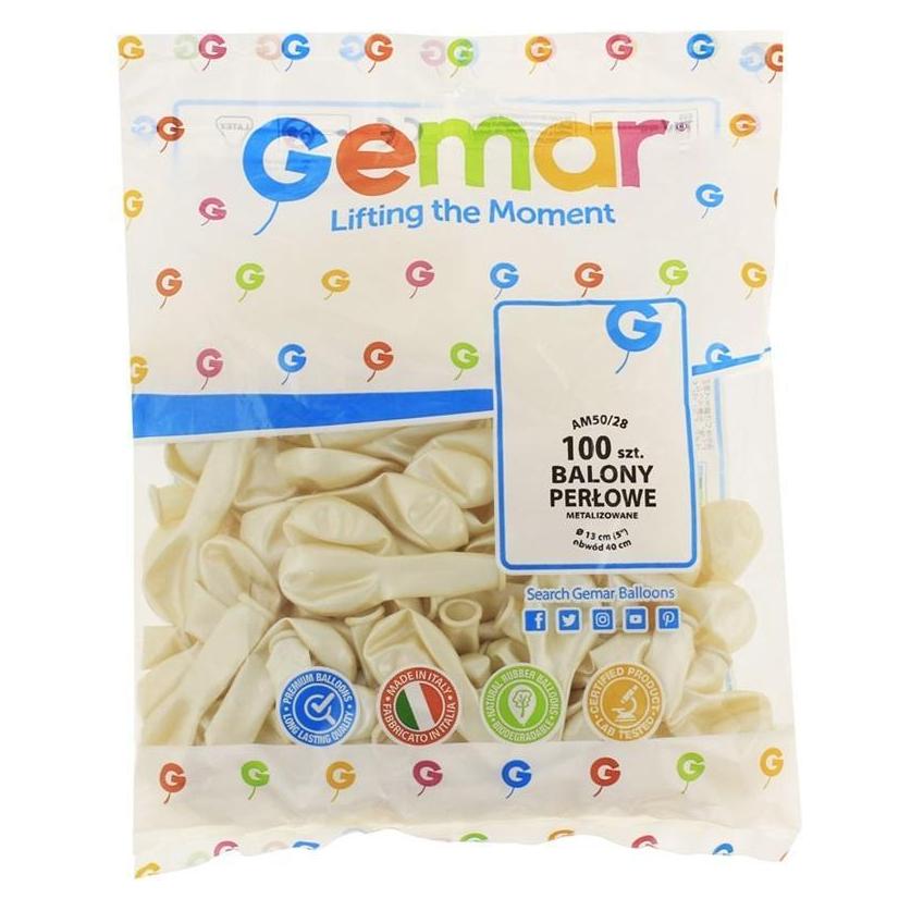 Gemar als Perlo-Metallballons, AM50, 13 cm, 100 Stk. (100x) (492405)