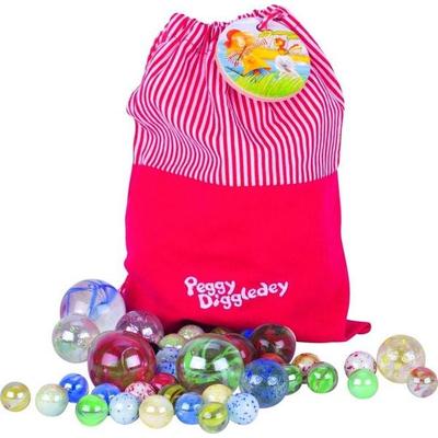 Peggy Diggledey Mein Murmelbeutel mit Murmeln