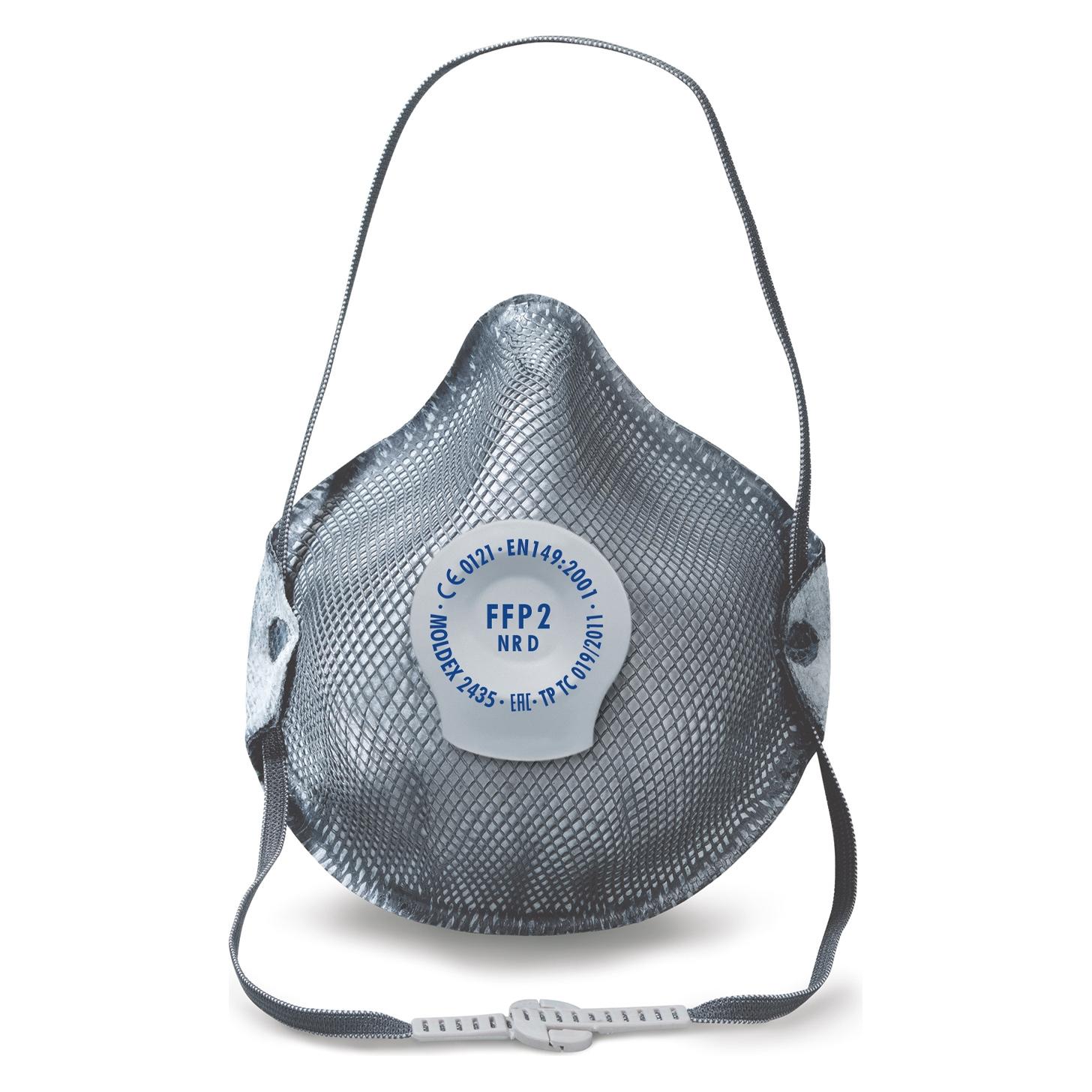 Moldex Atemschutzmaske FFP2 NR D + belästigende Gerüche mit Klimaventil Smart (FFP2 NR D, 10x) (243501)
