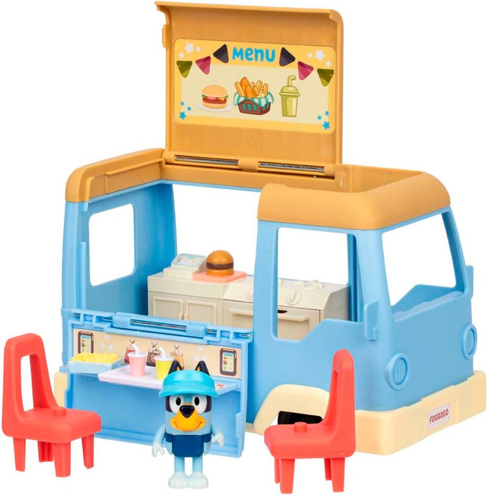 Spielwelt MOOSE "Bluey: Let's Play Chef Food Truck", blau, Spielfigurenwelten, Kinder, Spielwelt