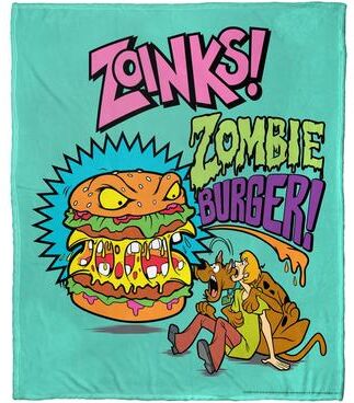 Northwest Warner Brothers Scooby Doo Zombie Burger Silk Touch Throw Blanket