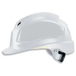 uvex pheos B-WR Schutzhelm mit Lüftung - mit Drehradsystem - langer Schirm weiß 52 cm - 61 cm - 9772030 - weiß