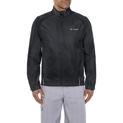 Fahrradjacke VAUDE "Men's Dundee Classic ZO Jacket", Herren, Gr. 4XL, schwarz, Web, Obermaterial: 100% Polyester. Netzfutter: 100% Polyester, normal, abnehmbar elastischer Bund, Jacken Fahrradjacke, für Radsport und Outdoor-Aktivitäten, winddicht,...