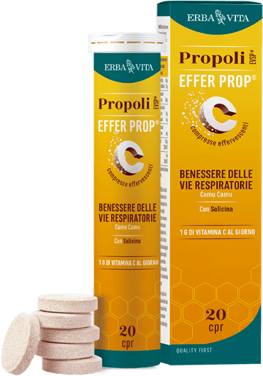 Erba Vita Propoli EVSP 20 Compresse Effervescenti Integratore con Vitamina C