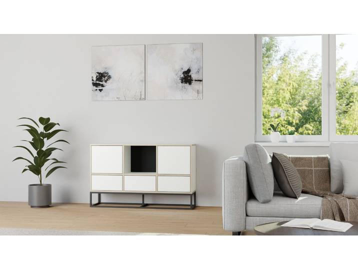 Schubladenschrank Premium Dekore Weiß Multiplex Kante