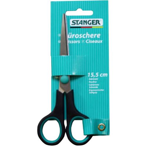 STANGER Schere stainless schwarz-grün 15,5 cm