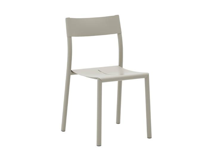 Stapelbarer Design Gartenstuhl „May“ Hellgrau NEW WORKS