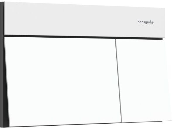 Hansgrohe iFrame Element E Betätigungsplatte 66003700 für 2-Mengen-Spülung, Metall, mattweiß