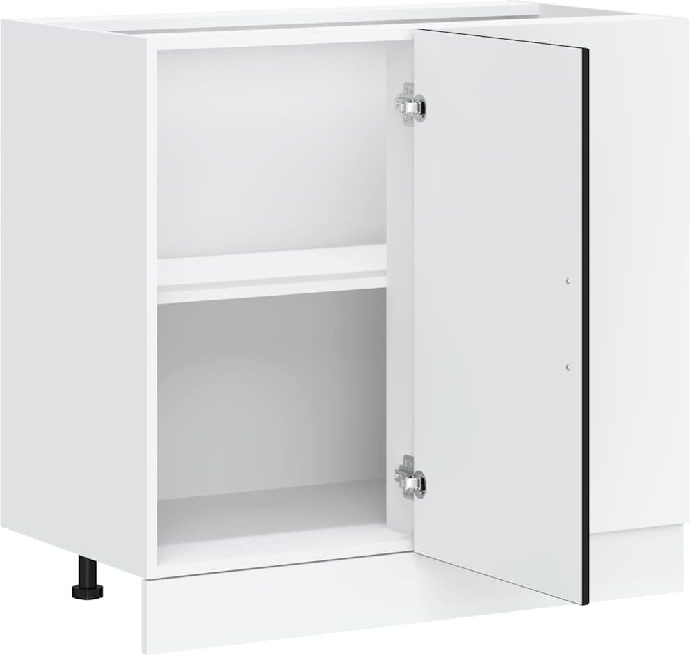 vidaXL Meuble bas de cuisine « Kalmar » Bois d'ingénierie noir