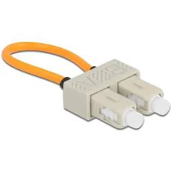 Delock LWL Loopback Adapter SC / OM1 Multimode beige