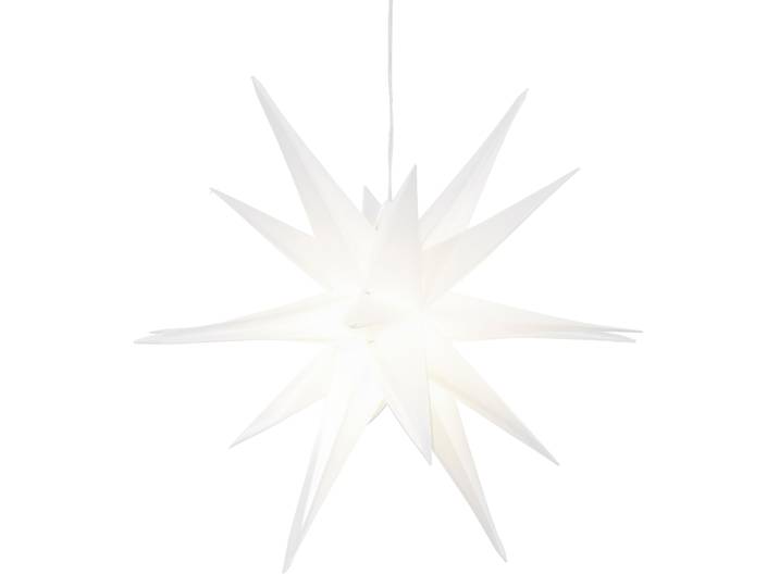 OTTO HOME LED Stern Weihnachtsstern QUINNELL, 3D-Optik , weiß, Ø 57cm, Leuchten, Ø 57 cm, mit 6-Stunden-Timer, Weihnachtsdeko aussen, LED Stern