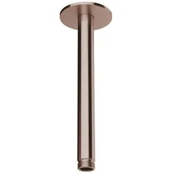 Herzbach spa ix pvd deckenarm 200 rosette 70 rund copper, Copper Steel, 21.964820.1.39 21.964820.1.39