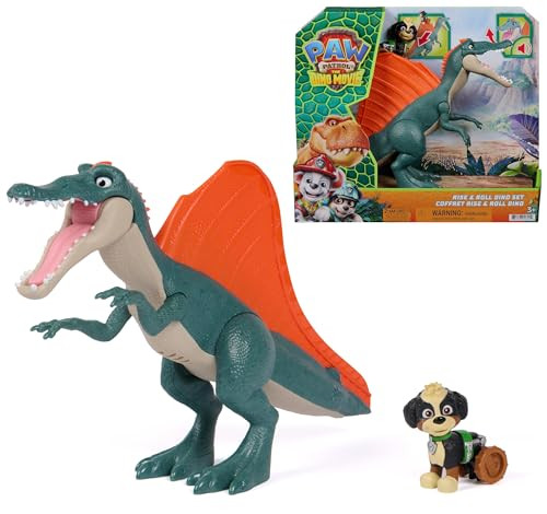 Paw Patrol Dino Rise and Roll Speelset met Grote Dinosaurus en Rex