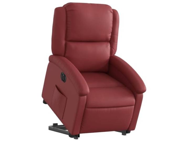 vidaXL Relaxsessel mit Aufstehhilfe Elektrisch Weinrot Kunstleder