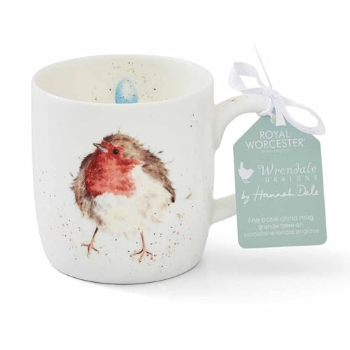 Royal Worcester Portmeirion Wrendale Garden Friend Robin Bone China mok