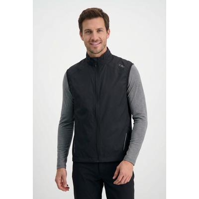 Funktionsweste CMP, Herren, Gr. 48, schwarz (nero), Obermaterial: 100% Polyester, Westen Funktionsweste, mit Windschutzfunktion