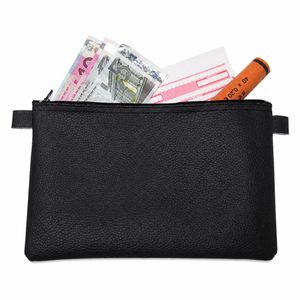 effektivo Banktasche 10759, schwarz, Kunstleder, A5, mit Reißverschluss