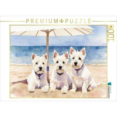 CALVENDO Puzzle West Highland White Terrier | 1000 Teile Lege-Größe 64x48cm Foto-Puzzle für glückliche Stunden