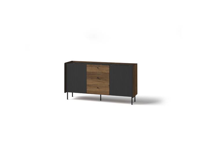 KOMMODE KREON 150/78,6/40cm mit 3 Schubladen 2 Türen Braun
