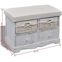 vidaXL, Sitzbank, Olmonella (62 cm)