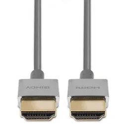 Lindy Ultra High Speed HDMI Cable 1m, Ultra (1 m), Videokabel, Schwarz, Weiss