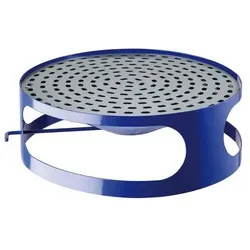 Hardwex Deckel mit Ascher für Beton-Abfallbehälter, blau