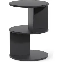 Vicco, Couchtisch + Beistelltisch, Beistelltisch Trino, Schwarz, 40 x 40 cm (40 x 40 x 55 cm)