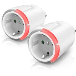 BEARWARE 2x Zeitschaltuhr, mechanisch, Steckdose mit Countdown Timer mit 5 einstellbaren Zeitintervallen