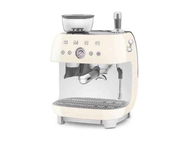 SMEG Siebträgermaschine 50's Style , Energieeffizienz: D, beige (creme), B:33,4cm H:44,3cm T:43cm, Kaffeemaschinen, Siebträgermaschine