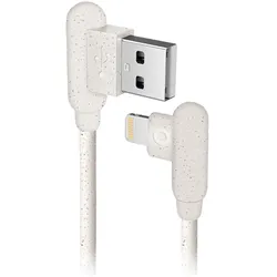 SBS Eco-friendly USB Datenkabel mit Lightning-Anschluss (1 m), weiss (1 m), USB Kabel