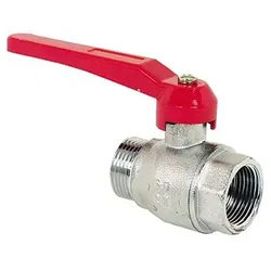 Messing Kugelhahn mit Hebelgriff IG x AG DN 25 (1")