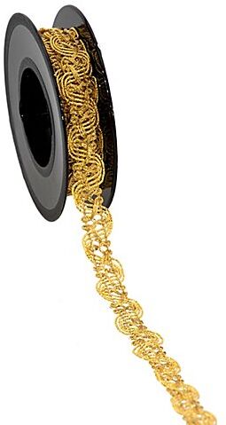 Posamentenborte Brokat, gold